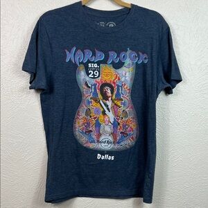Hard Rock Cafe Dallas Signature Series Authentic Hendrix Graphic T-Shirt Medium